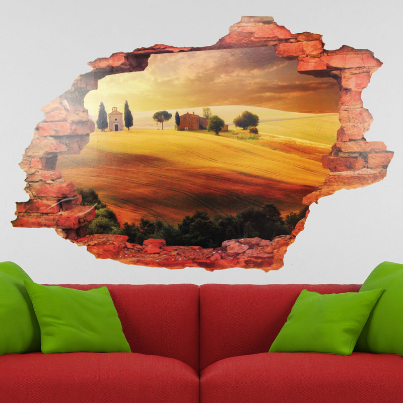 View Through the Wall Tuscany Wall Decal