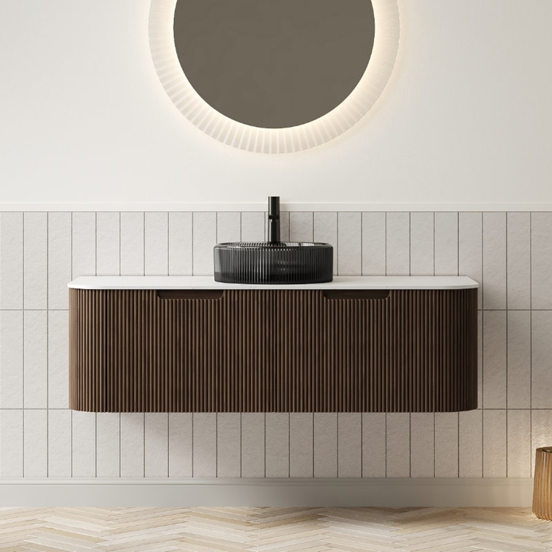 Dessus de meuble-lavabo 48 po, Noyer foncé, L 48 po