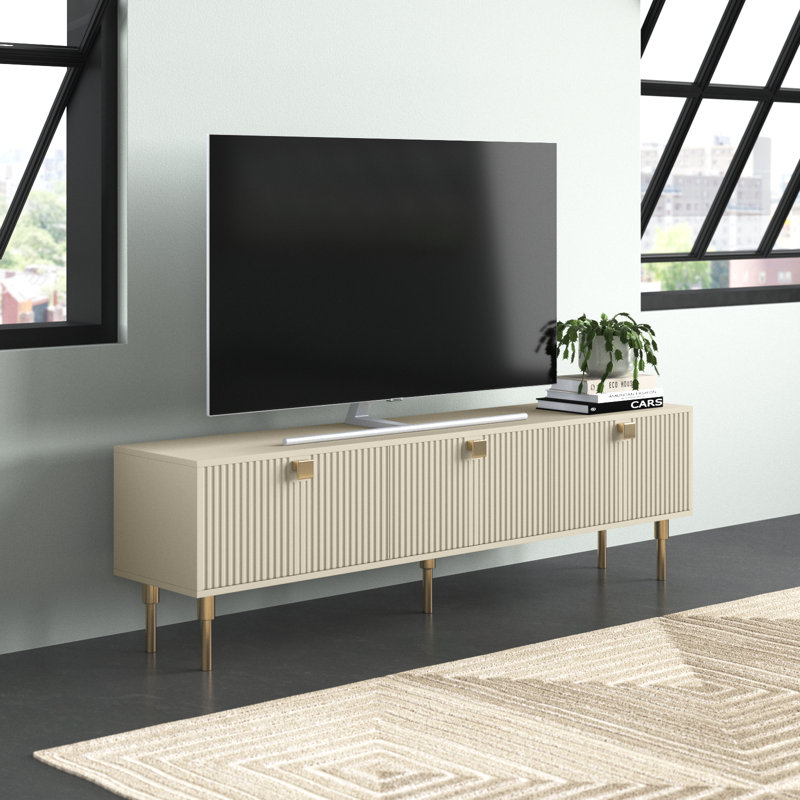 Meuble télé 70,9 po avec finition mate, Magnolia