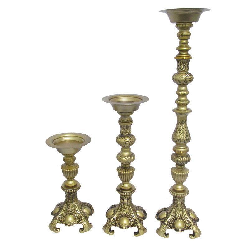 18'' H Metal Tabletop Candlestick