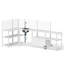 Pergola à persiennes tout aluminium 120 po L x 144 po P avec ensemble cuisine extérieure 5 pièces et évier-134281522