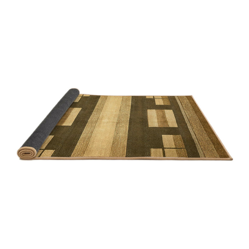 Tapis décoratif multicolore à motif abstrait, Rond 8 pi