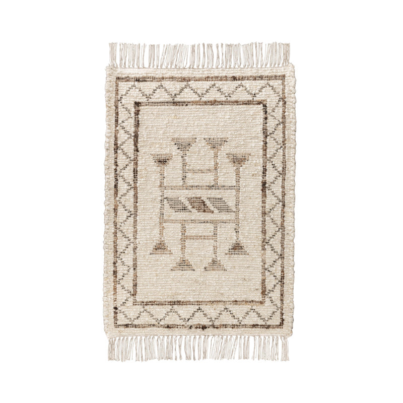 Gazi Wool Blend Handwoven Accent Rug, Rectangle 2' x 3'