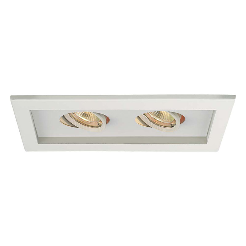 Adjustable Recessed Trim, White