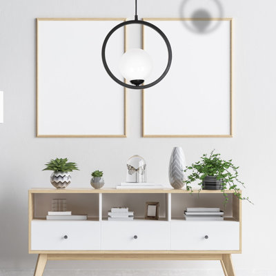 Boston 1 - Light Black Sphere Pendant