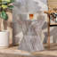 Tables de bout d'extérieur en ciment pour patio, table d'appoint de jardin en faux terrazzo, petite table d'appoint ronde moderne pour l'extérieur, tabouret de jardin en souche d'arbre pour l'intérieur et l'extérieur