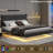 Glyniss Floating Upholstered Metal Platform Bed-70255336