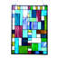 Panneau de fenêtre rectangulaire en verre picasso