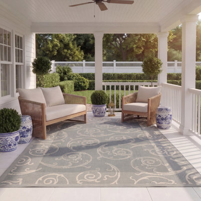 Tapis gris intérieur / extérieur Mullen
