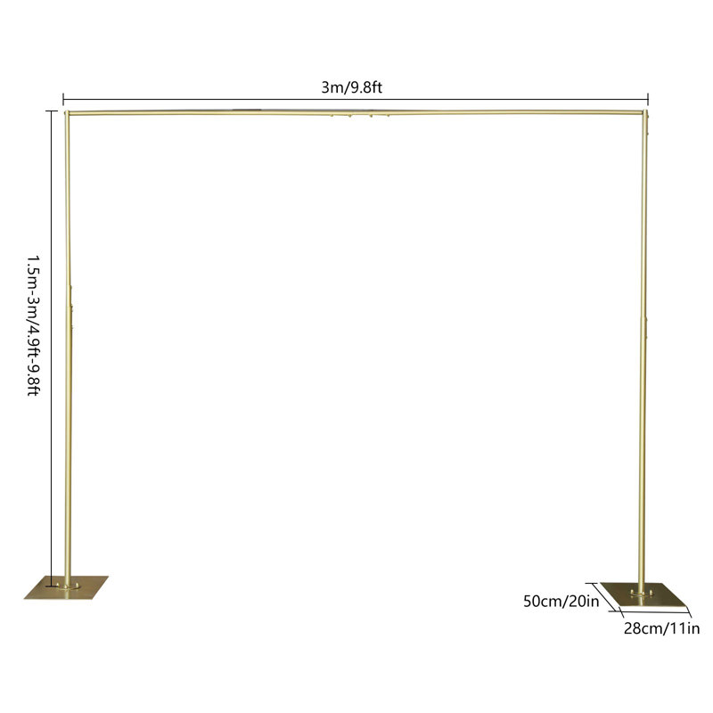 9.8ft Steel Wedding Backdrop Stand