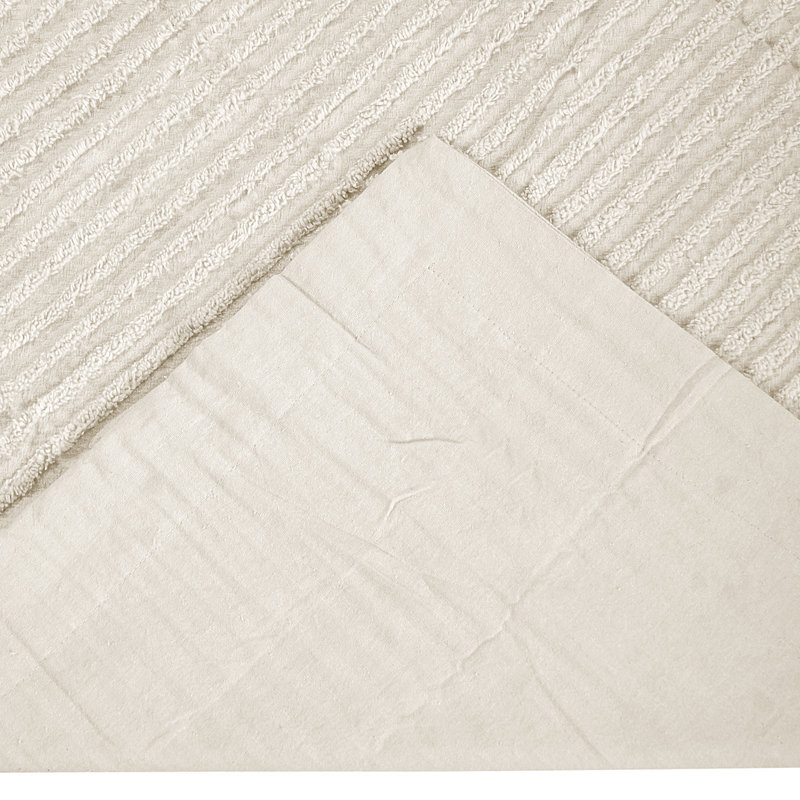 Ivory Cotton Chenille Tufted Euro Sham