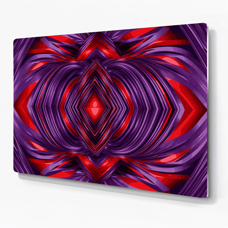 Art mural op mauve 23, H 20 po x l 24 po