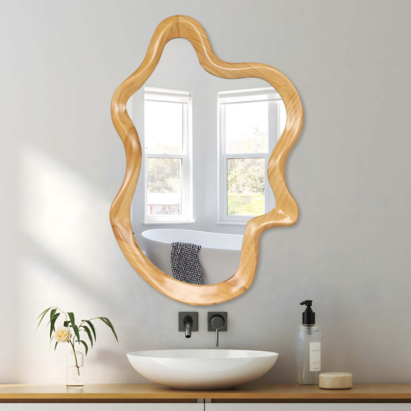 Miroir mural de forme irrégulière