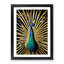 XV1022-4015X Sparkling Peacock - Single Picture Frame Print-467509726-467509727