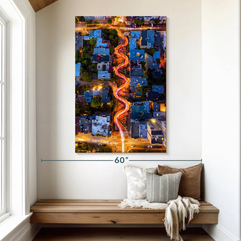 Aime Lombard Street Lights, 51" H x 34" W