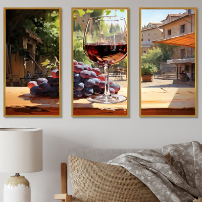 «Balayage de bourgogne», art mural vin