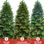 Arbre de Noël artificiel 7 pi avec 340 lumières à DEL, 2126 branches denses, connexion rapide pour la décoration de bureau