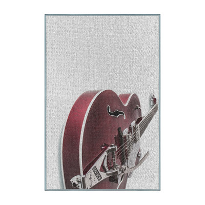Tapis électrique brun pour guitare électrique