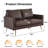 Bernardston 56.7'' Faux Leather Loveseat-100774341