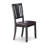 3 Piece Dining Set Contains a Round Dining Room Table with Pedestal and 2 Faux Leather Upholstered Chairs, 30x30 Inch, Black & Cherry-267140758-267140756-267140759