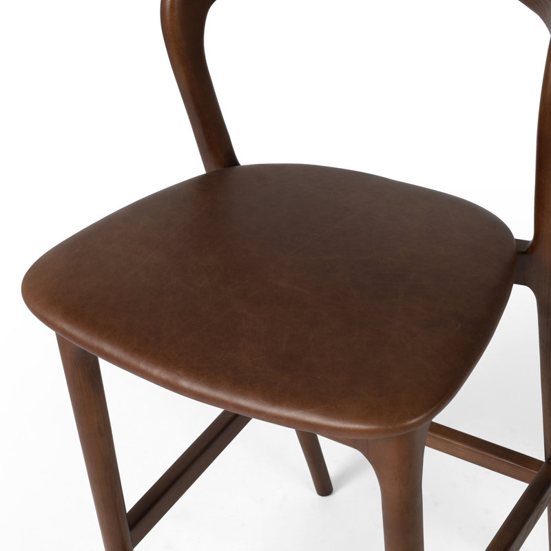 Amare Stool, Sonoma Coco Genuine Leather/Umber Ash, Bar Stool (30.5" Seat Height)