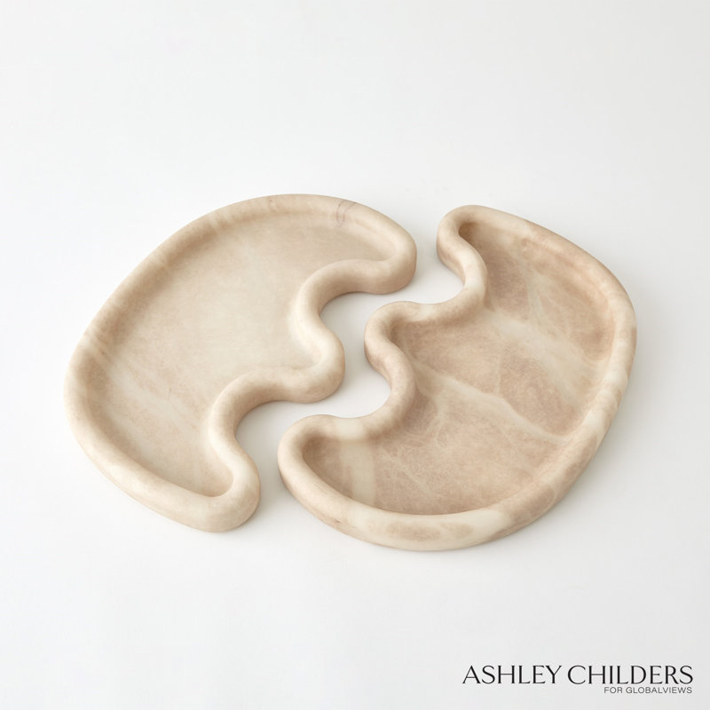 Amera Alabaster Tray, Beige