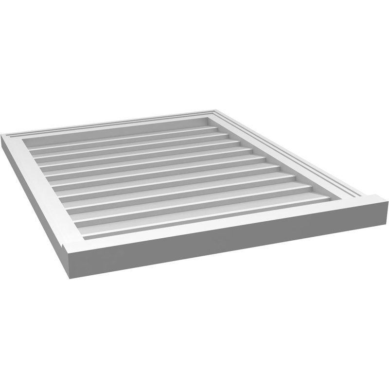 Cadre de seuil Brickmould, brun clair apprêté, H 32 po x l 26 po x P 2 po