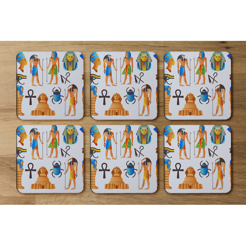 Square 6 Piece Coaster Set