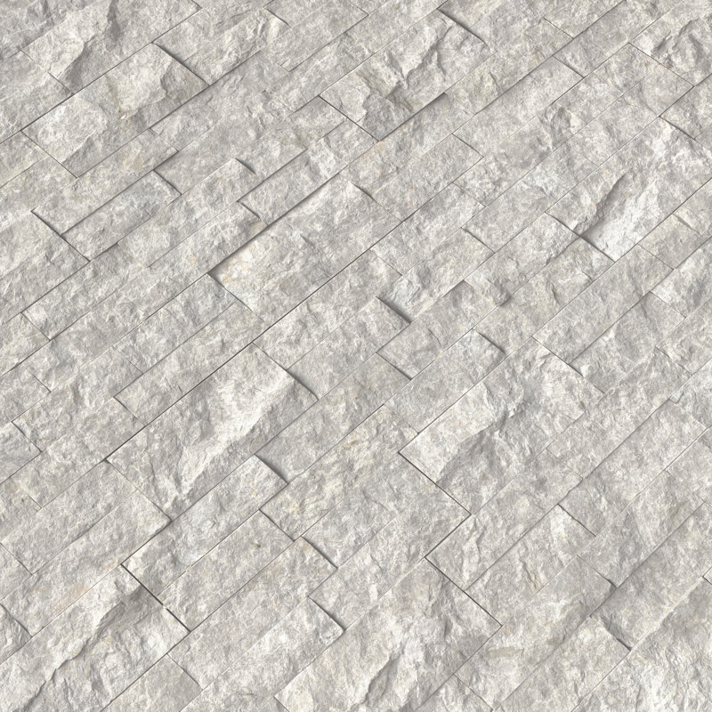 Stonecrest 6 in. x 24 in. Split Face Natural Stone Ledger Panel Wall Tile, Steelbrook