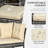 6 Piece Sectional Seating Group with Cushions