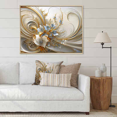Spirale florale tourbillonnante Tender Light Blue