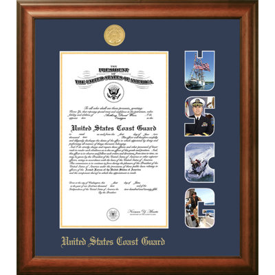 Cadre photo "coast guard certificate"