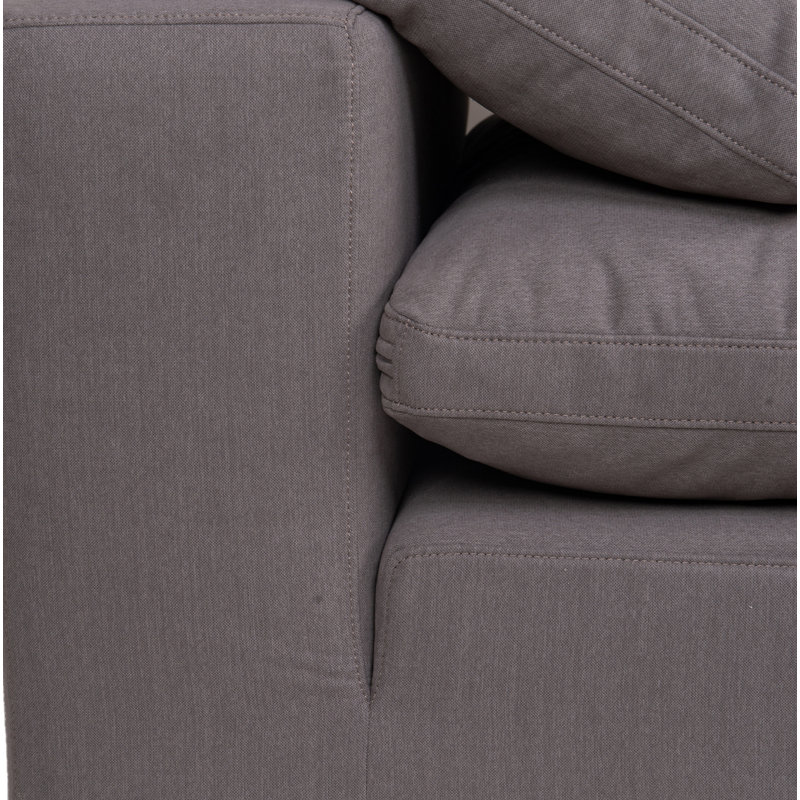 Clay Slipper Chair, Light Gray Performance
