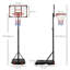 Freeport Park Cullum Adjustable Height 71cm W Steel Portable Full-Size Basketball Hoop