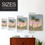 Impression encadrée Sunrise Palms I-Premium - prête à être accrochée - aucun clou requis - aucun clou requis-1605824423-1605824421