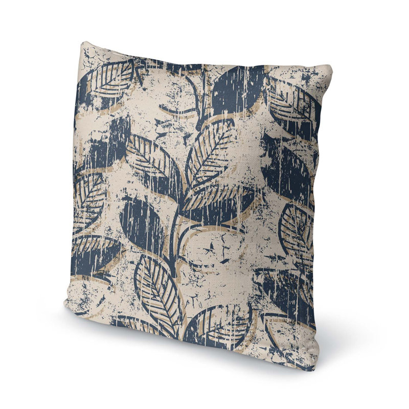 Housse de coussin d'extérieur carré Twig Leaves, 26 po x 26 po