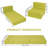 Graciela Convertible Bean Bag Chair: Transforming Single Sofa Bed With Memory Foam Mattress-2125996466