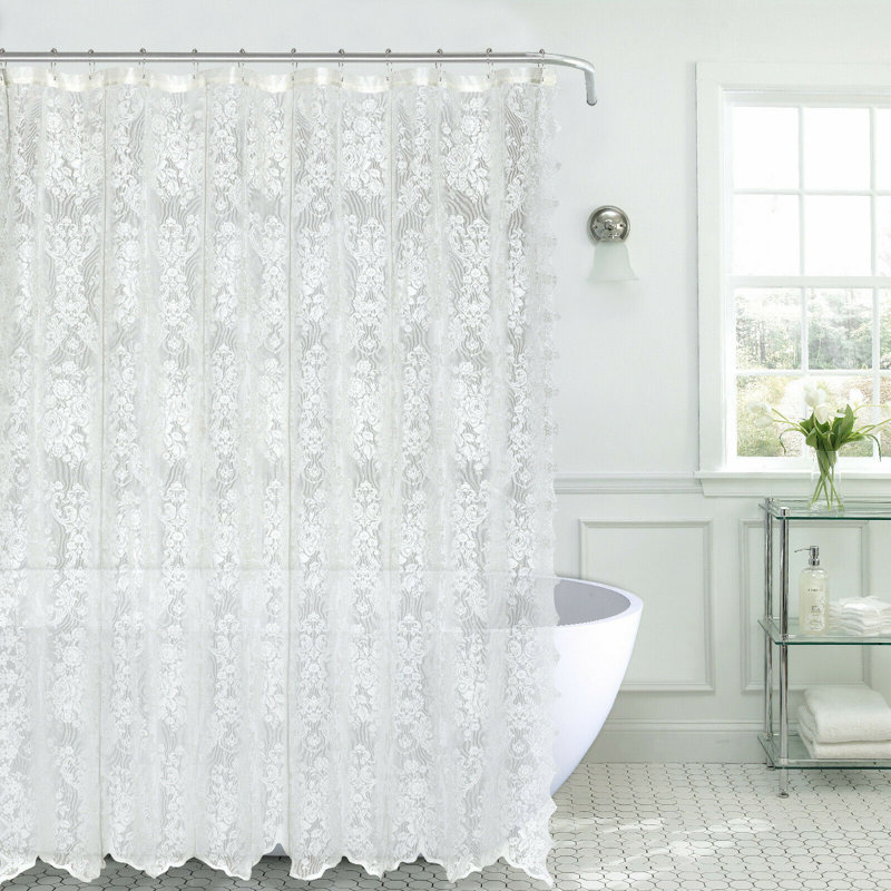 Rideau de douche Exaucet Shabby Elegance Lace - couleurs assorties, Beige
