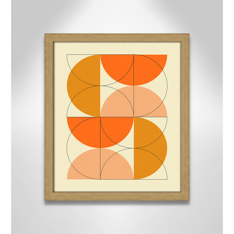 «Imaginaire 2» par Blue, Grain de bois naturel, L 13 po x H 15 po, Framed Print
