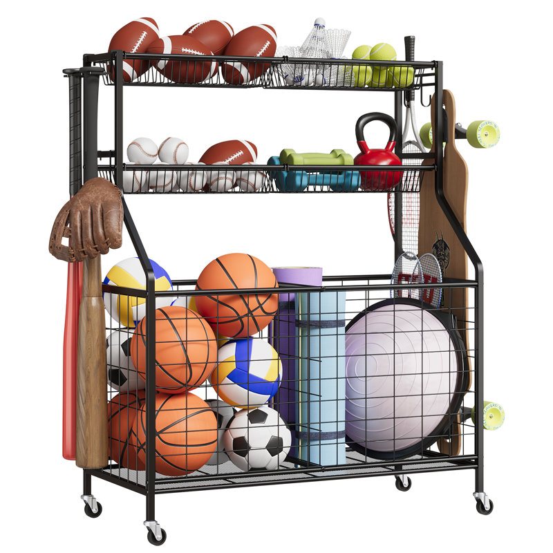 Iron Freestanding Sports Rack