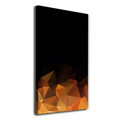 Abstraction Triangles - Wrapped Canvas Print