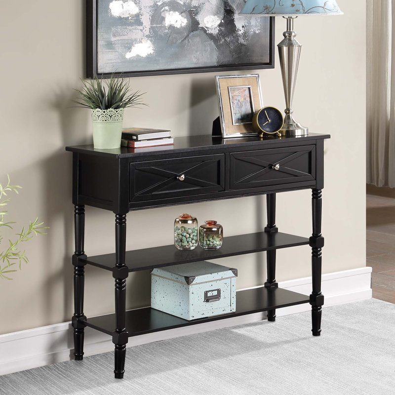 Lirette 38'' Console Table, Black