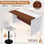 Ensemble de table de salle à manger de style moderne avec 4 tabourets de bar, éclairage à DEL pour la salle à manger-1382362039-1382362036-1382362038