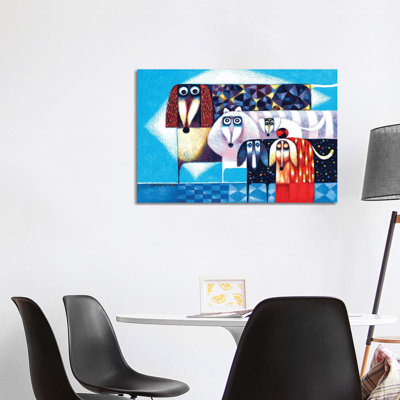 Karella 1 Piece Wrapped Canvas Wall Art