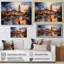 Atlanta Harmony At Night sur impression sur toile-2049270062-2049270063