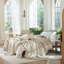 Jeté 100% coton 4 couches avec frange MooMee Airy-115808092-115808088
