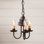 Lustre traditionnel / classique à 3 lumières de style bougie Steinman
