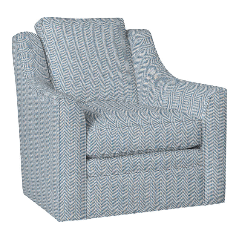 American Bungalow Nicholas Barrel Back Swivel Chair, Perigold Posh Sky