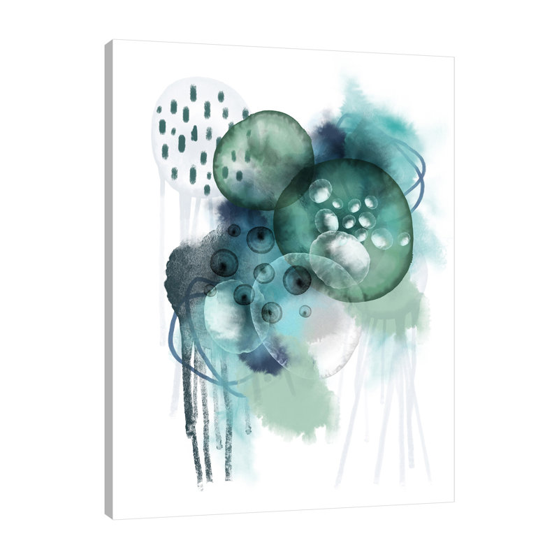 «Aqua Harmony 2» par Urban Epiphany, reproduction sur toile tendue, H 32 po x l 24 po x P 1,5 po