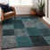 Premium Machine Washable Prisco Teal Rug